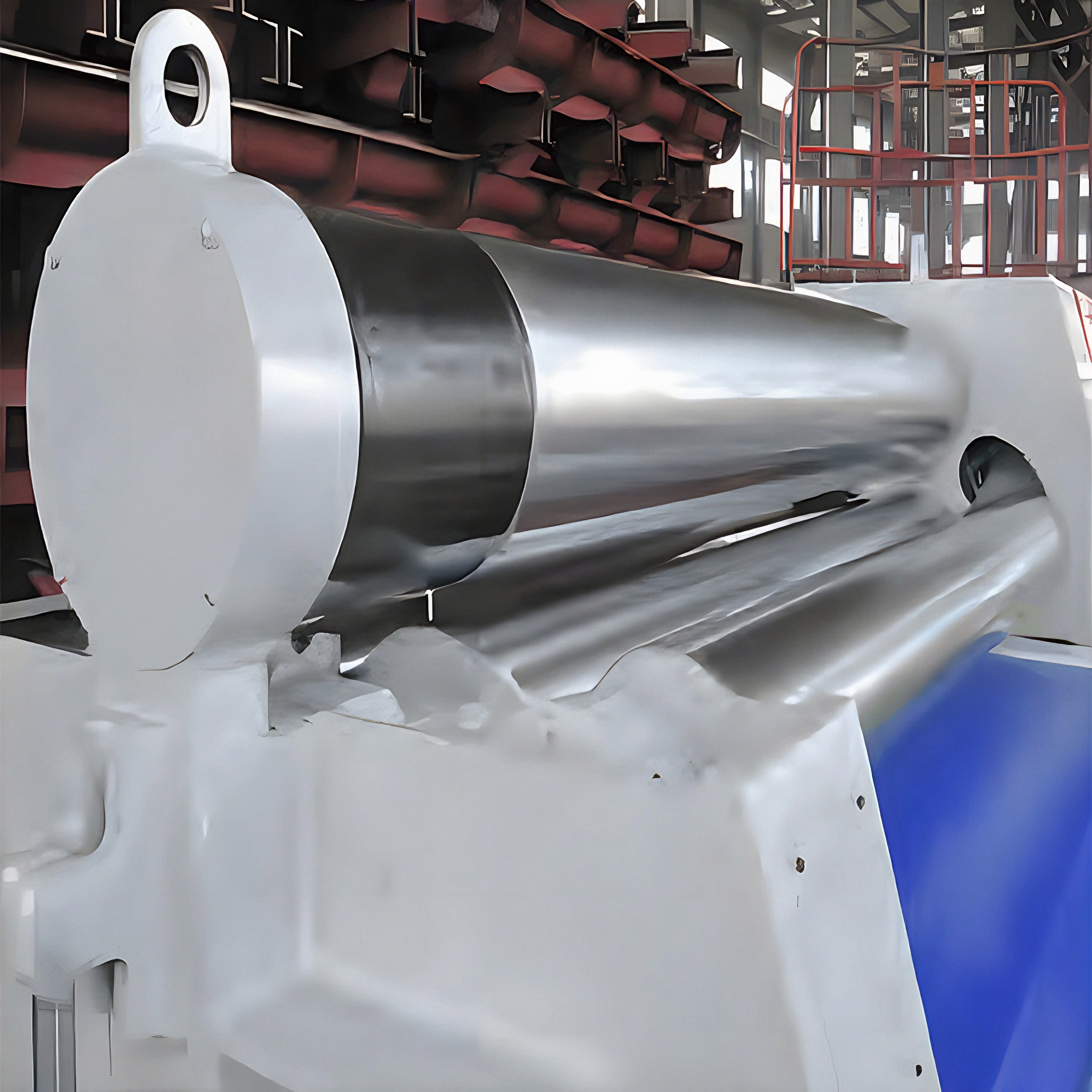 Plate rolling machine shaft